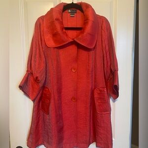 Damee Inc Shimmering Red Jacket